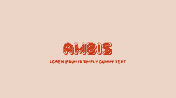 Ambis Font Family