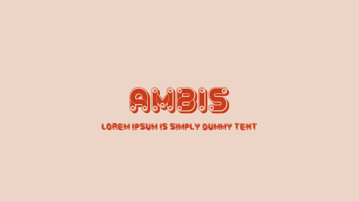 Ambis Font Family