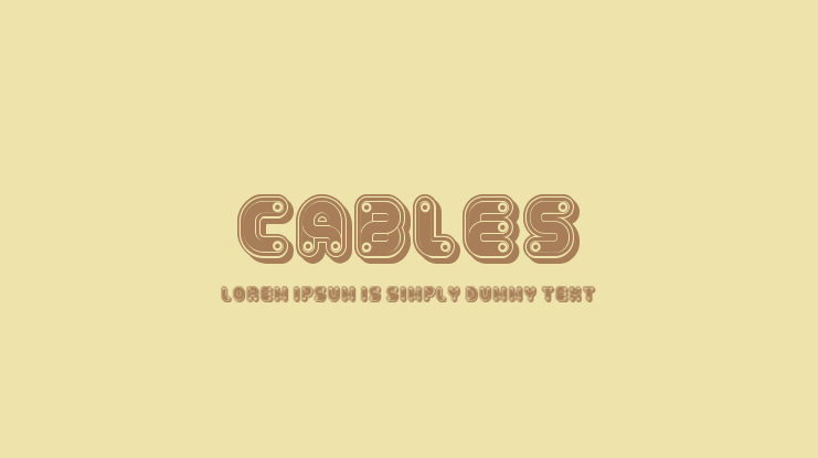 Cables Font Family