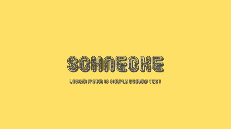 Schnecke Font