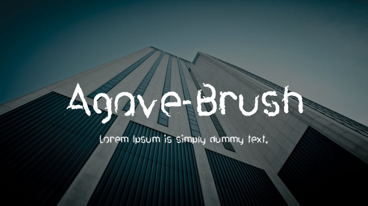 Agave-Brush Font