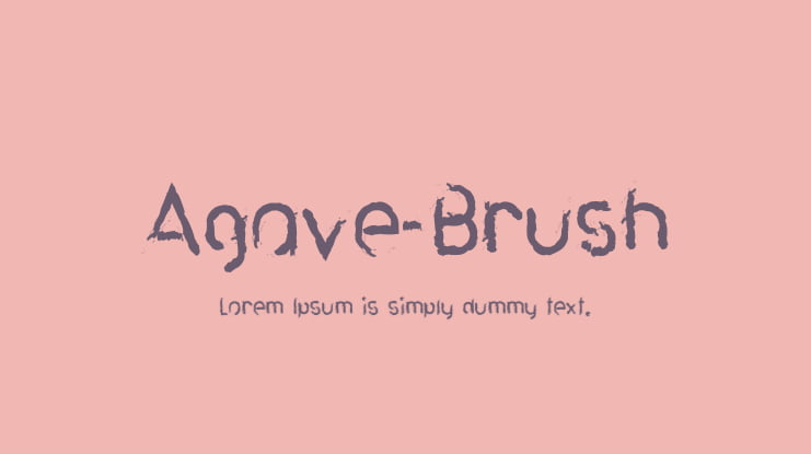 Agave-Brush Font