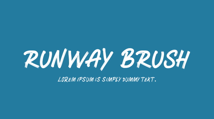 RUNWAY BRUSH Font