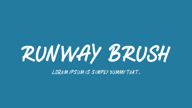 RUNWAY BRUSH Font