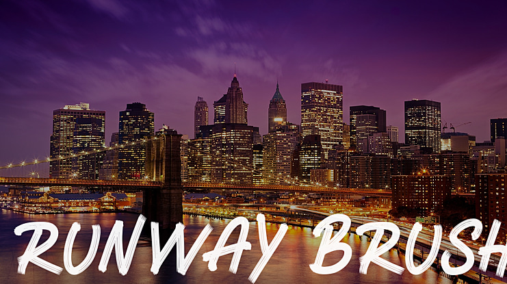 RUNWAY BRUSH Font
