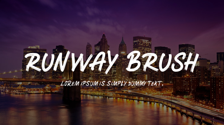 RUNWAY BRUSH Font