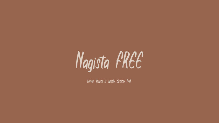 Nagista FREE Font