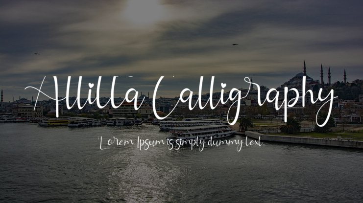 Allitta Calligraphy Font