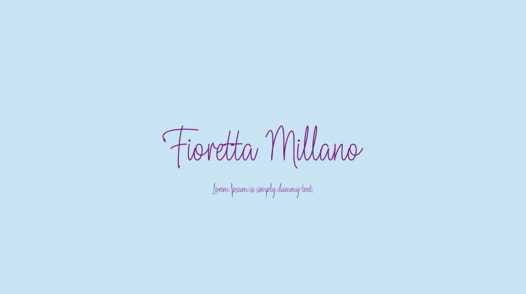 Fioretta Millano Font