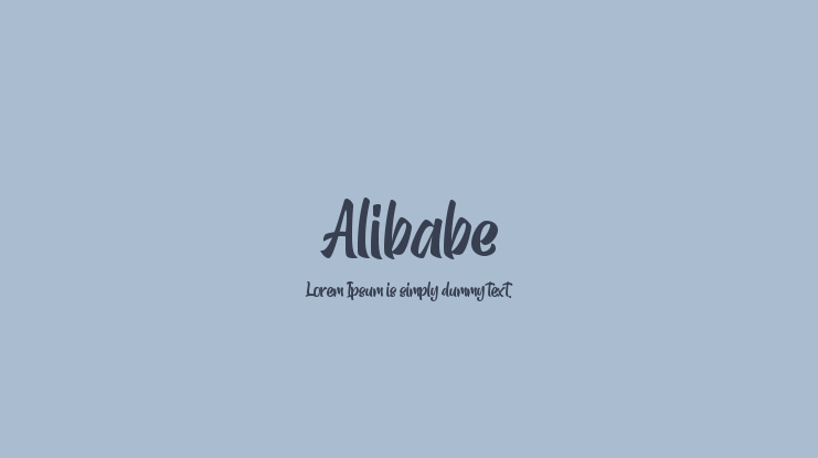 Alibabe Font