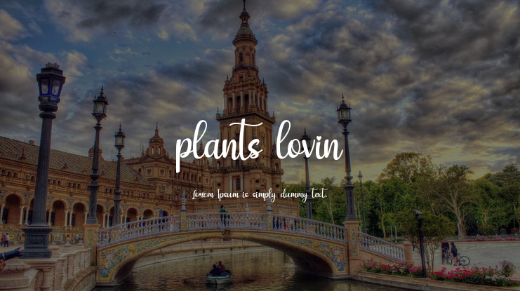 plants lovin Font