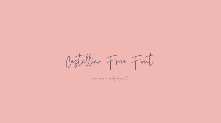 Castallier Free Font