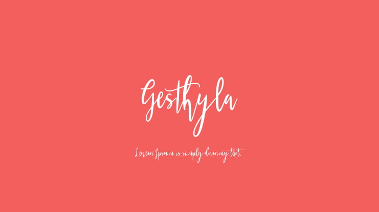 Gesthyla Font