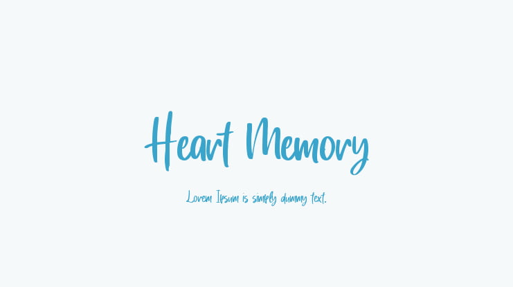 Heart Memory Font