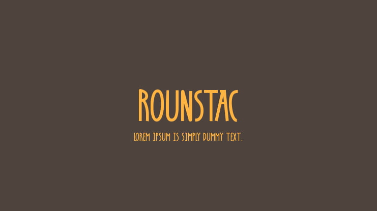 Rounstac Font