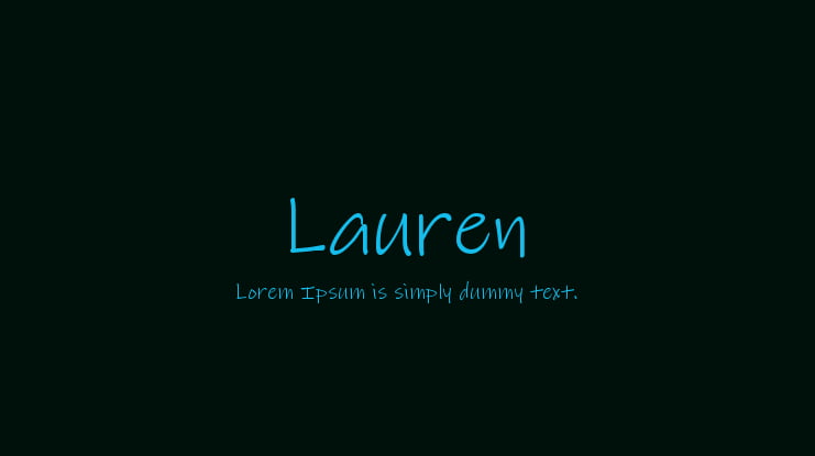 Lauren Font Family
