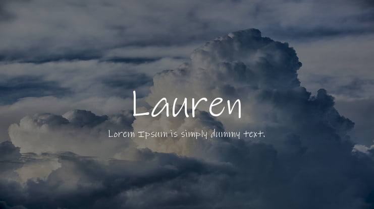 Lauren Font Family