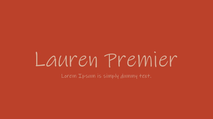 Lauren Premier Font