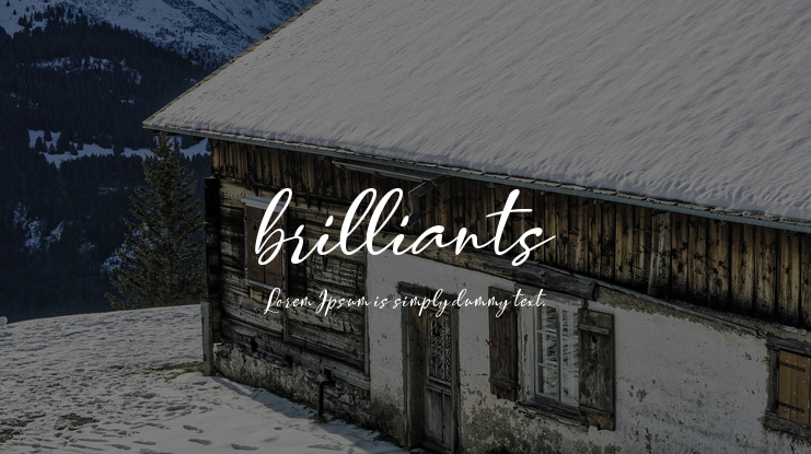 brilliants Font
