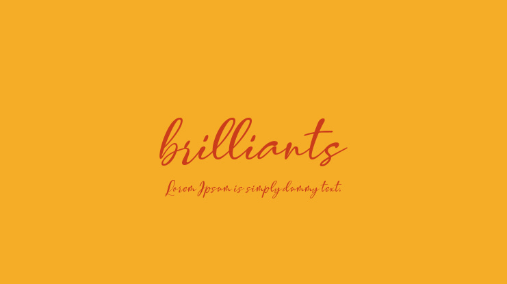 brilliants Font