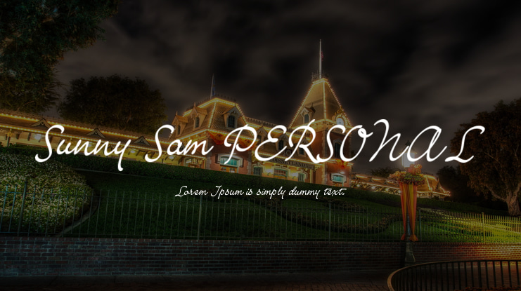 Sunny Sam PERSONAL Font Family