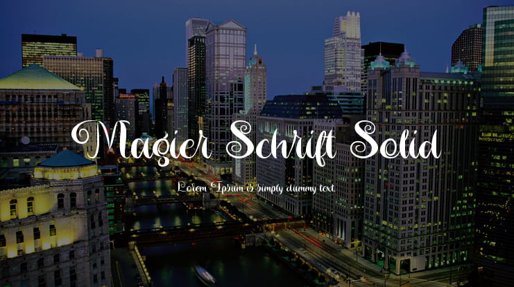 Magier Schrift Solid Font Family
