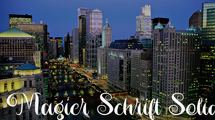 Magier Schrift Solid Font Family