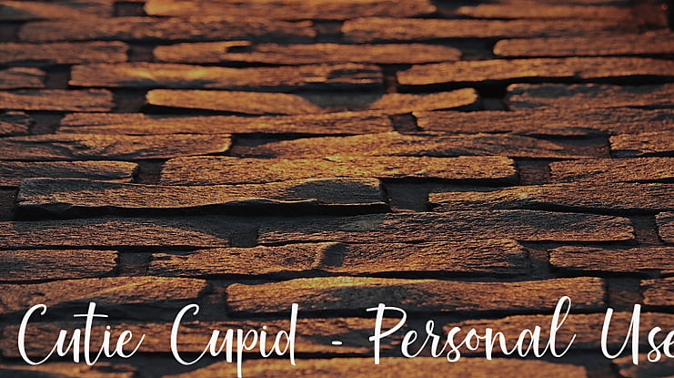 Cutie Cupid - Personal Use Font