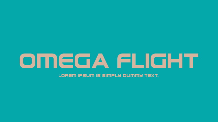 Omega Flight Font Family
