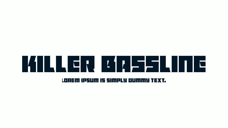 Killer Bassline Font Family