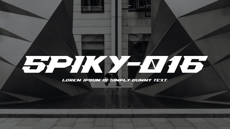 Spiky-016 Font