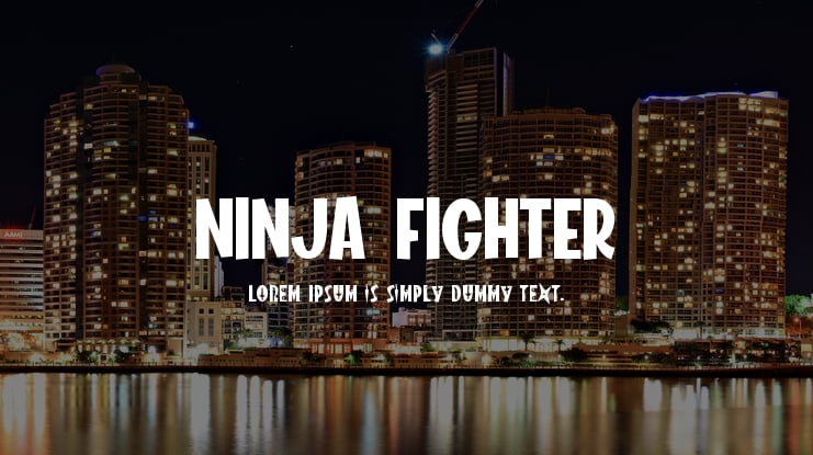 NINJA FIGHTER Font