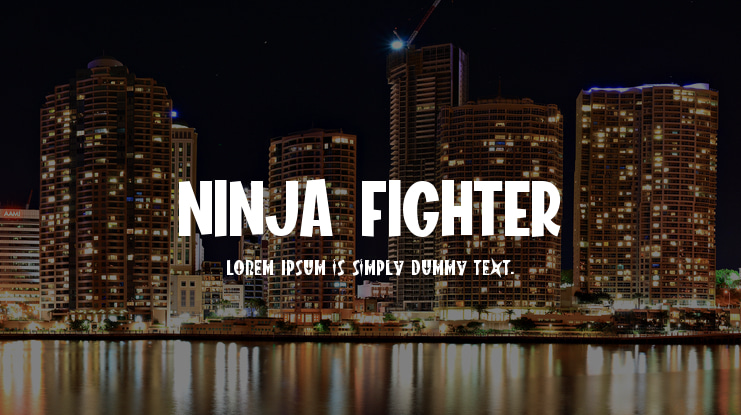 NINJA FIGHTER Font