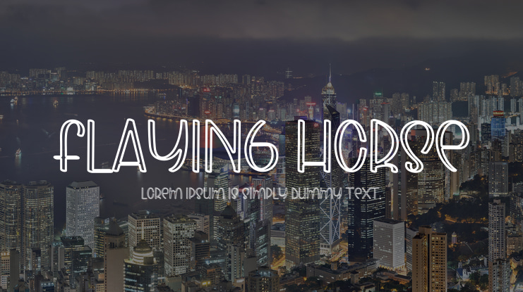 FLAYING HORSE Font
