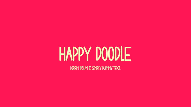 HAPPY DOODLE Font