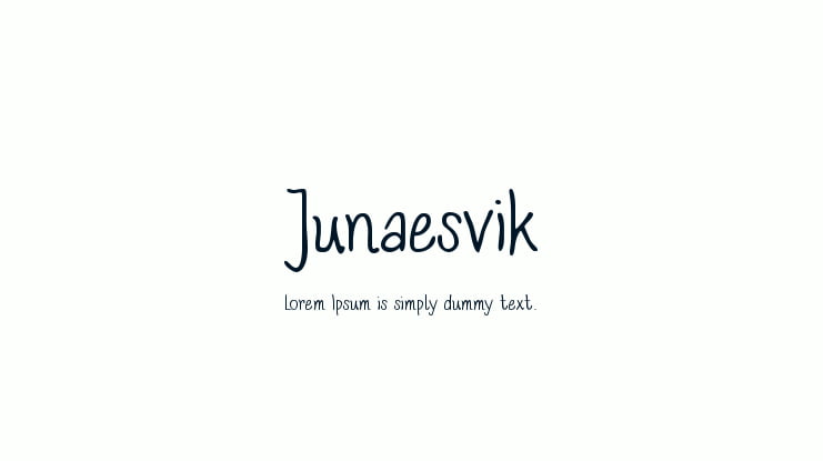 Junaesvik Font