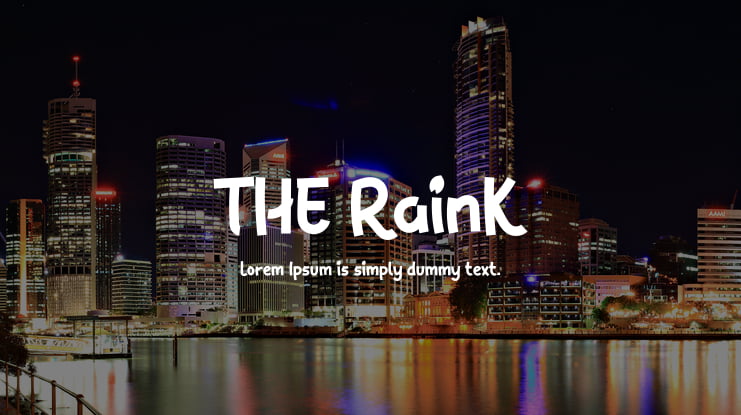 THE RainK Font