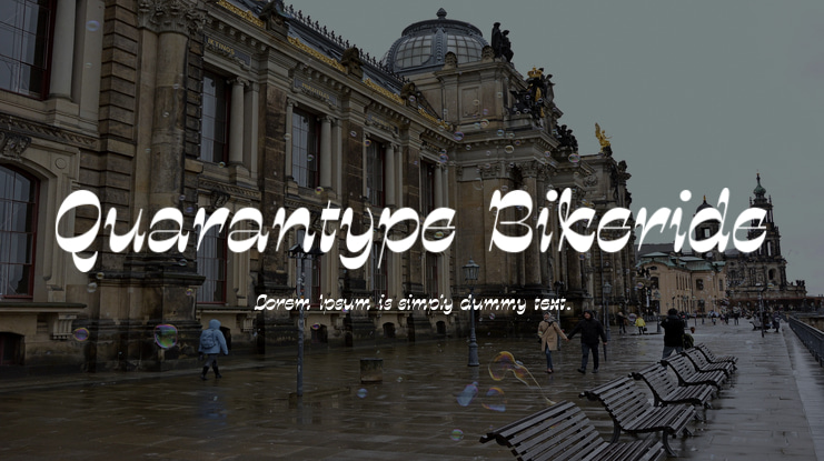 Quarantype Bikeride Font