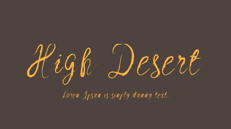 High Desert Font