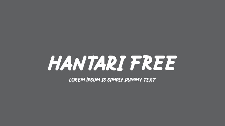 Hantari FREE Font