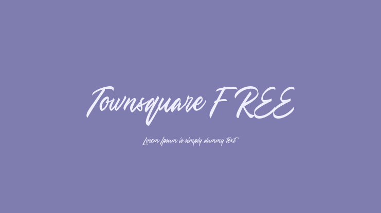 Townsquare FREE Font