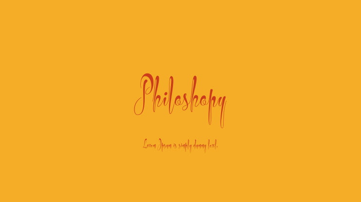 Philoshopy Font Family