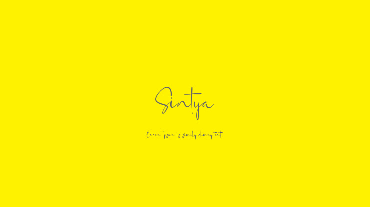 Sintya Font