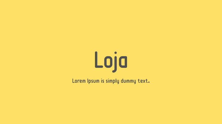 Loja Font Family