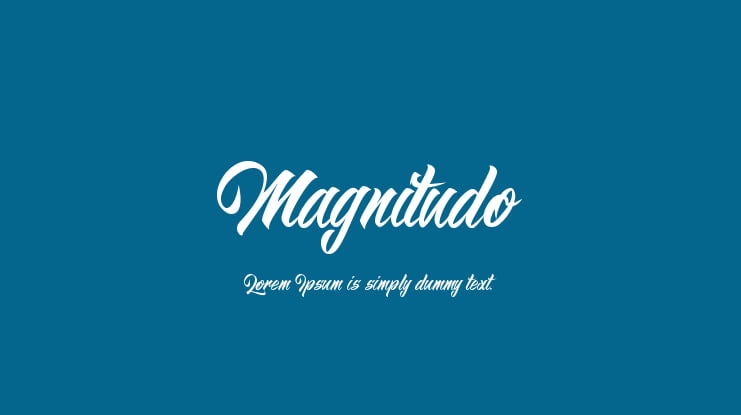 Magnitudo Font