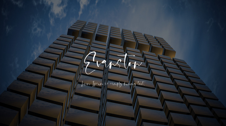 Evanston Font