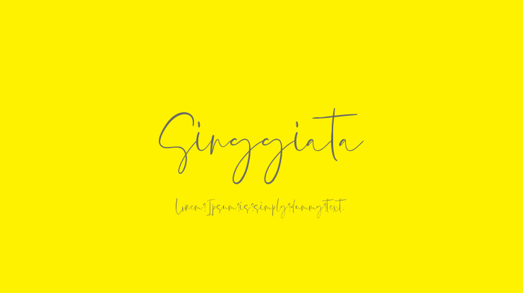 Singgiata Font