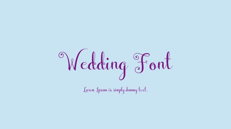 Wedding Font