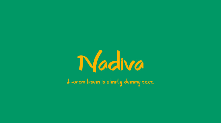 Nadiva Font