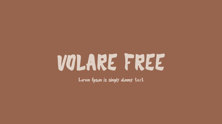 VOLARE FREE Font